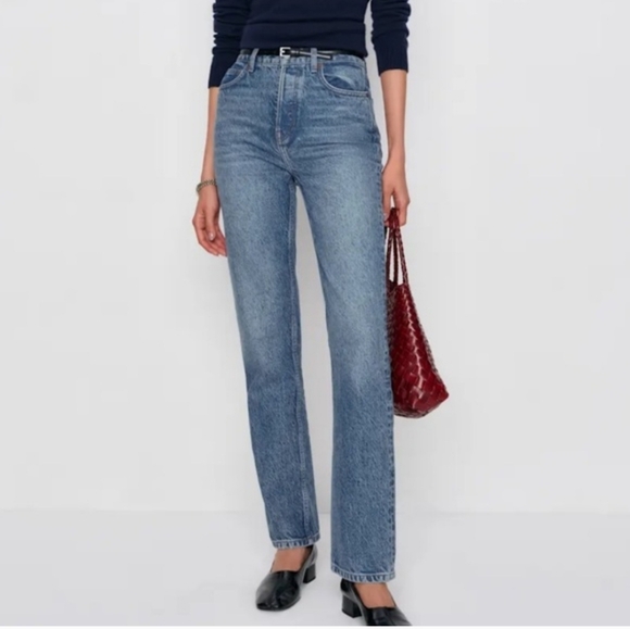 Reformation Denim - Reformation Jeans Cynthia High Rise Straight Jeans Petite Size 31P